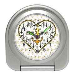 Anchor Heart Travel Alarm Clocks by Nexatart