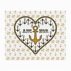 Anchor Heart Small Glasses Cloth by Nexatart