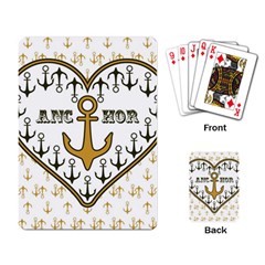 Anchor Heart Playing Card by Nexatart