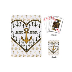 Anchor Heart Playing Cards (mini)  by Nexatart