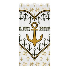 Anchor Heart Shower Curtain 36  X 72  (stall)  by Nexatart