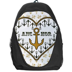 Anchor Heart Backpack Bag by Nexatart