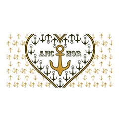 Anchor Heart Satin Wrap by Nexatart