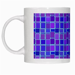 Background Mosaic Purple Blue White Mugs by Nexatart