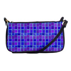 Background Mosaic Purple Blue Shoulder Clutch Bags by Nexatart