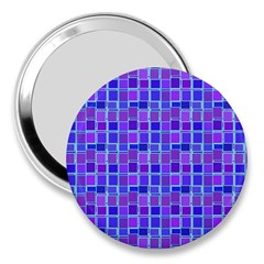 Background Mosaic Purple Blue 3  Handbag Mirrors by Nexatart