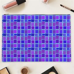 Background Mosaic Purple Blue Cosmetic Bag (xxl)  by Nexatart