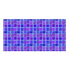 Background Mosaic Purple Blue Satin Shawl by Nexatart