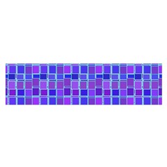 Background Mosaic Purple Blue Satin Scarf (oblong) by Nexatart