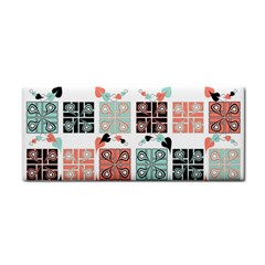 Mint Black Coral Heart Paisley Cosmetic Storage Cases by Nexatart