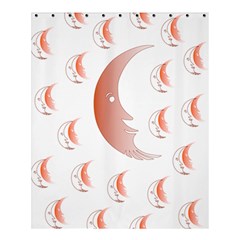 Moon Moonface Pattern Outlines Shower Curtain 60  X 72  (medium)  by Nexatart