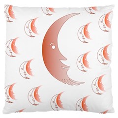 Moon Moonface Pattern Outlines Standard Flano Cushion Case (one Side) by Nexatart