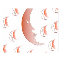 Moon Moonface Pattern Outlines Double Sided Flano Blanket (large)  by Nexatart