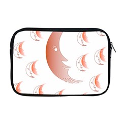 Moon Moonface Pattern Outlines Apple Macbook Pro 17  Zipper Case