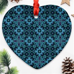 Abstract Pattern Design Texture Heart Ornament (two Sides) by Nexatart