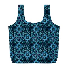 Abstract Pattern Design Texture Full Print Recycle Bags (l)  by Nexatart