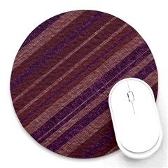 Stripes Course Texture Background Round Mousepads by Nexatart