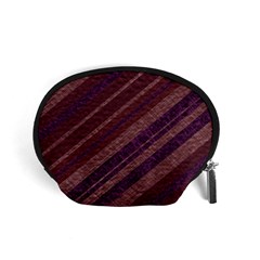 Stripes Course Texture Background Accessory Pouches (small)  by Nexatart