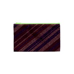 Stripes Course Texture Background Cosmetic Bag (xs) by Nexatart