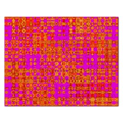 Pink Orange Bright Abstract Rectangular Jigsaw Puzzl by Nexatart