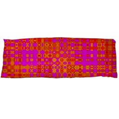 Pink Orange Bright Abstract Body Pillow Case (dakimakura) by Nexatart