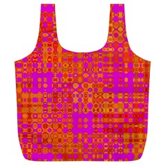 Pink Orange Bright Abstract Full Print Recycle Bags (l)  by Nexatart