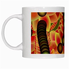 Abstract Background Digital Green White Mugs by Nexatart