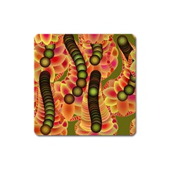 Abstract Background Digital Green Square Magnet by Nexatart