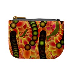 Abstract Background Digital Green Mini Coin Purses