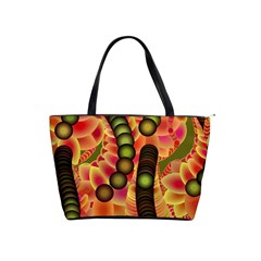 Abstract Background Digital Green Shoulder Handbags