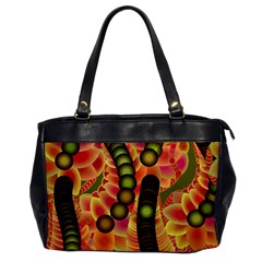 Abstract Background Digital Green Office Handbags