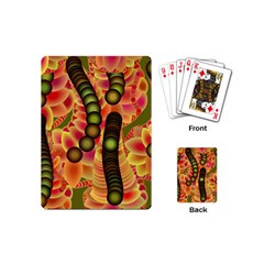 Abstract Background Digital Green Playing Cards (Mini) 