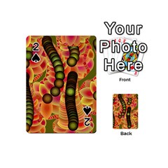 Abstract Background Digital Green Playing Cards 54 (Mini) 