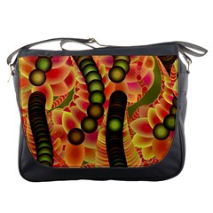 Abstract Background Digital Green Messenger Bags