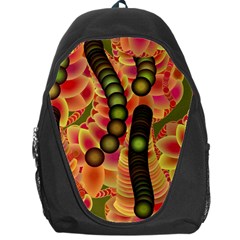 Abstract Background Digital Green Backpack Bag