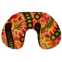 Abstract Background Digital Green Travel Neck Pillows