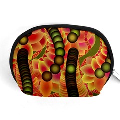 Abstract Background Digital Green Accessory Pouches (Medium) 