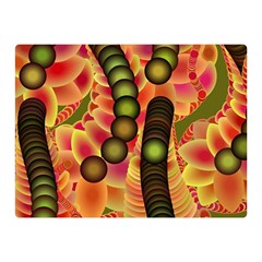 Abstract Background Digital Green Double Sided Flano Blanket (mini)  by Nexatart