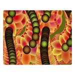 Abstract Background Digital Green Double Sided Flano Blanket (Large)  80 x60  Blanket Front