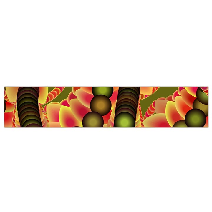 Abstract Background Digital Green Flano Scarf (Small)