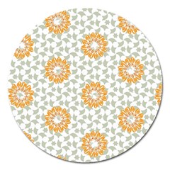 Stamping Pattern Fashion Background Magnet 5  (round) by Nexatart