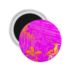 Spring Tropical Floral Palm Bird 2 25  Magnets by Nexatart