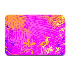 Spring Tropical Floral Palm Bird Plate Mats by Nexatart