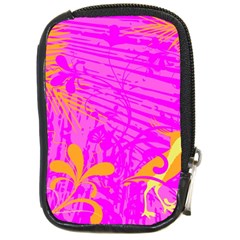 Spring Tropical Floral Palm Bird Compact Camera Cases by Nexatart