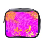 Spring Tropical Floral Palm Bird Mini Toiletries Bag 2-Side Front