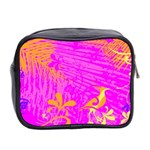 Spring Tropical Floral Palm Bird Mini Toiletries Bag 2-Side Back