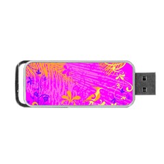 Spring Tropical Floral Palm Bird Portable Usb Flash (one Side) by Nexatart