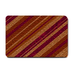 Stripes Course Texture Background Small Doormat  by Nexatart