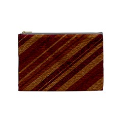 Stripes Course Texture Background Cosmetic Bag (medium)  by Nexatart