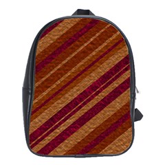 Stripes Course Texture Background School Bags(large)  by Nexatart